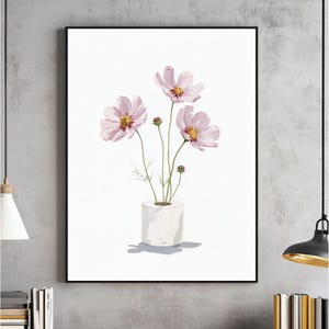 Toilet Paper Roll Plant Wall Art, Watercolor Artwork, Funny Bathroom Painting, Botanical Print, Minimalist Toilet Poster, Digital Download