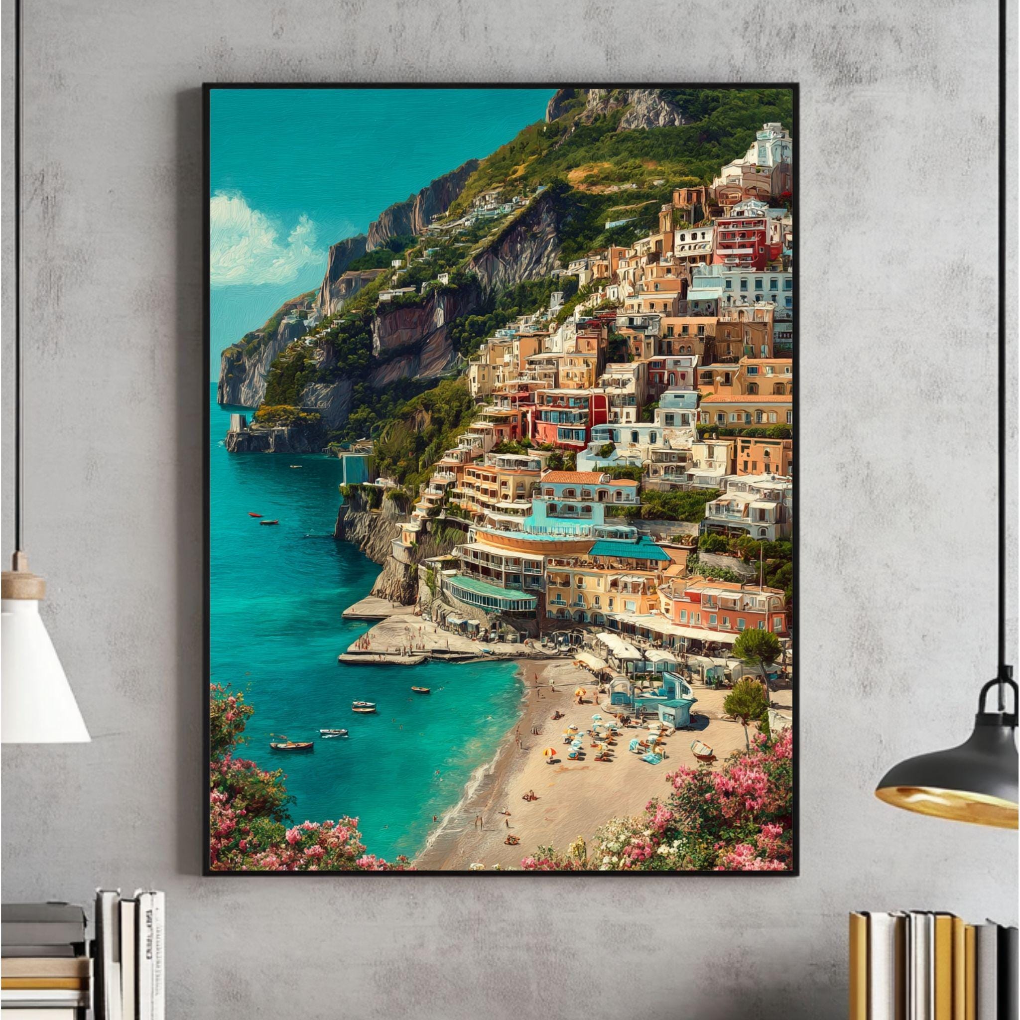 Positano painting - Etsy 日本