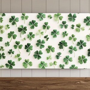 St Patricks Day Frame TV Wall Art, Trendy St Patricks Day Samsung Wallpaper, Spring, Green Shamrock Clover Screensaver, Digital Download