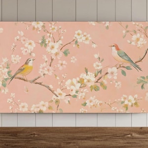 Pink Chinoiserie Frame Tv Art, Chinoiserie Samsung Wall Art, Spring Screensaver, Princesscore Cottagecore Decor, Farmhouse Decor