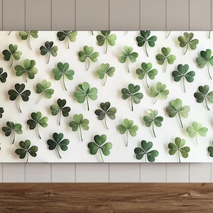 St Patricks Day Frame TV Wall Art, Trendy St Patricks Day Samsung Wallpaper, Spring, Green Shamrock Clover Screensaver, Digital Download