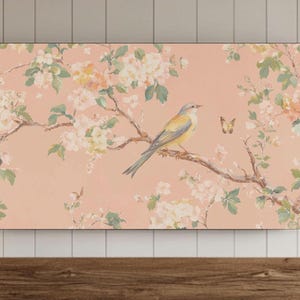 Pink Chinoiserie Frame Tv Art, Chinoiserie Samsung Wall Art, Spring Screensaver, Princesscore Cottagecore Decor, Farmhouse Decor