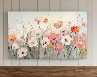 Tulip Easter Art for Frame Tv, Frame Tv Spring Art, Soft Floral Digital Download Art File, Tv Wall Art, Samsung Screensaver, Tv Background