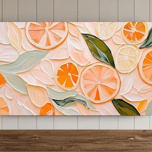 Frame Tv Art | Textured Citrus Digital Download for Tv | Colorful Pop Art Summer or Spring Frame Tv Instant Download