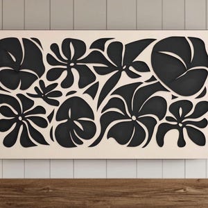 Japandi Art Black & Beige Botanical Samsung Frame TV Wall Art, Art Flower Digital, Modern Nordic Print, Boho Neutral, Abstract Dark Floral