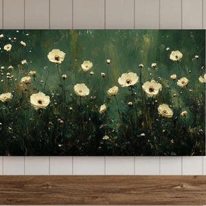 Abstract Samsung Frame TV Wall Art | Spring Abstract Oil Painting Digital Download | Floral Decor for Screensaver