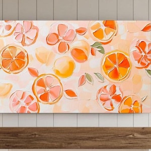 Frame Tv Art | Textured Citrus Digital Download for Tv | Colorful Pop Art Summer or Spring Frame Tv Instant Download