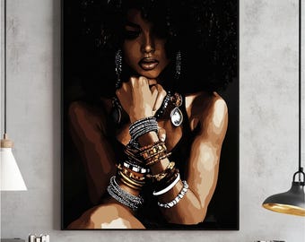 Black Woman Wall Art, Culture , Black Girl Print, Black Girl Printable, Black Woman, Black Poster, Black Girl Decor, Black Instant Download