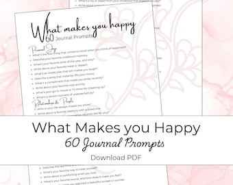 60 Smile-Inducing Journal Prompts: Discover Joy & Happiness Through Daily Reflection Questions