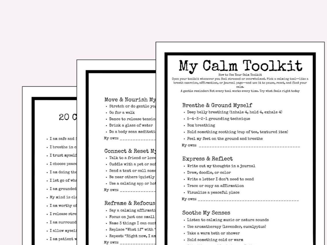 Daily Reflection Worksheet For Teens Teen Self-care Journal: Daily Affirmations & Reflection Prompts (PDF ...