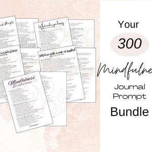 Reflection Journal Prompts | Mindful Writing Bundle | Self-Discovery & Emotional Growth PDF
