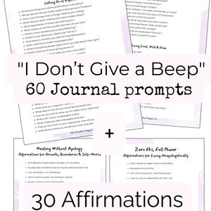 60 “Beep It” Journal Prompts | Bold Self-Awareness  for Confidence & Clarity | Printable | Digital Download