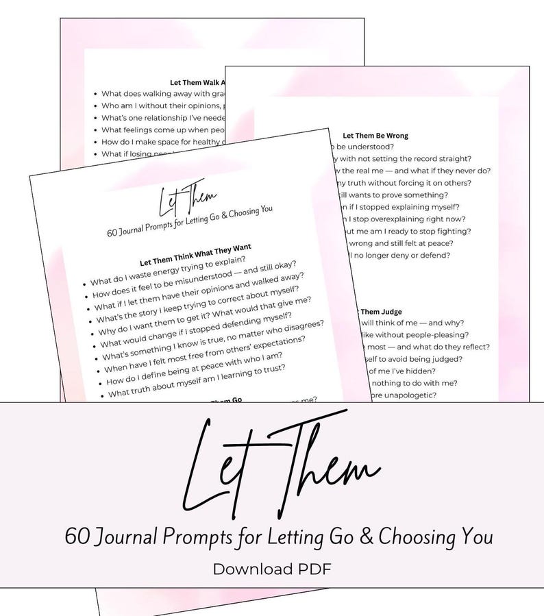Chapter 60 Journal 60-day Journal Prompts – Self-discovery & Mindfulness (digital Download ...