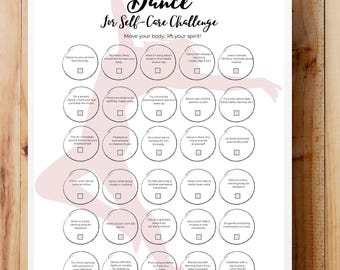 30-Day Printable Dance Self-Care Challenge – for Joy, Confidence & Mind-Body Wellness (PDF Download)