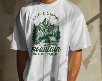 Unisex T-Shirt Camping T-shirt Vintage Camp Mountain Retro Lake Hiking Climbing Outdoor Lover Gift Adventure Shirt Vacation Camper Shirt