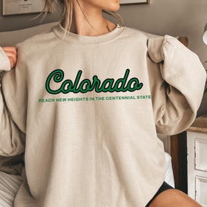 Colorado Sweatshirt Faded Vintage Aesthetic Ski Colorado Colorado State Shirt USA States Shirt Colorado Lover Shirt Colorado Gifts Hoodie