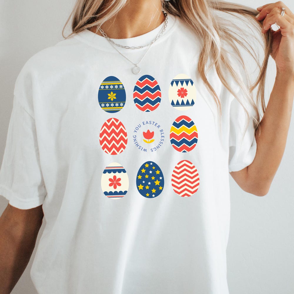 Christian Easter Shirts Egg Shirt Easter Shirt Comfort Easter Day Cute Easter Shirt Easter Family Shirt Spring Easter Woman Shirt