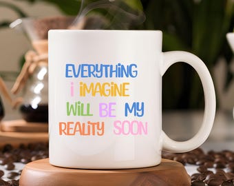 Motivationsbecher Positive Vibes Affirmation Becher Mentale Gesundheit Becher Gesundheit Psychiater Becher Kaffeeliebhaber Geschenk Bürobecher Freund Kollege Geschenkidee für Sie