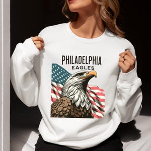 EAGLES T-SHIRT Free Bird T-Shirt Retro Bald Eagles Tee Favorite Team Shirt Eagles Comfort Colors Hoodie Philadelphia Oversized Trendy Shirts
