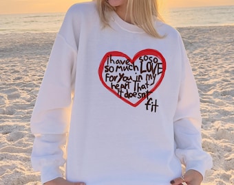 Valentines Hearts Sweatshirt Sweatshirt Hoodie SweatshirtSweater Oversize Sweatshirt Comfort clothing Valentine Hoodie Cute Sweatshirts