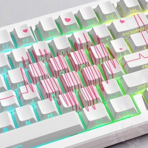 Heartbeat Keycap Set: Cherry Profile - 130 Keys