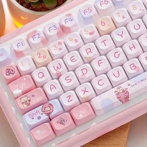 Marshmallow Cutie Keycap Set: MOA Profile {120 Keys}