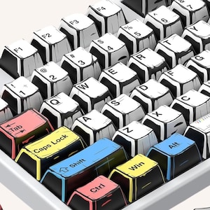 Manga Cartoon Keycap Set: Cherry Profile - 137 Keys