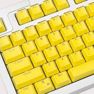 Yellow Jelly Keycap Set: Cherry Profile - 124 Keys