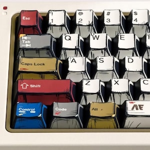 Manga Panel Keycap Set: Cherry Profile - 141 Keys