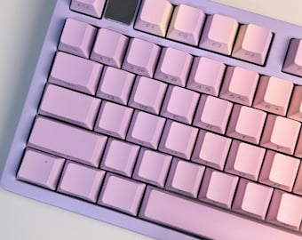 Custom Leobog Hi75 Wired Keyboard: MMD Princess V2 Switches, Taro Milk Keycaps