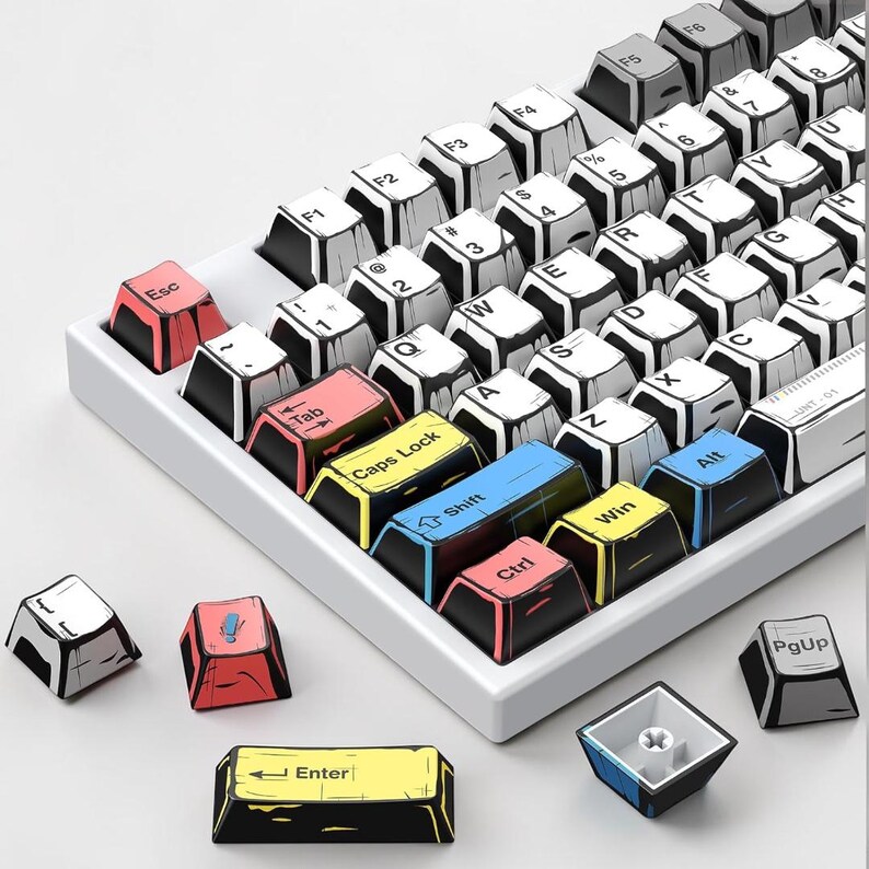 Manga Cartoon Keycap Set: Cherry Profile {137 Keys} - Etsy