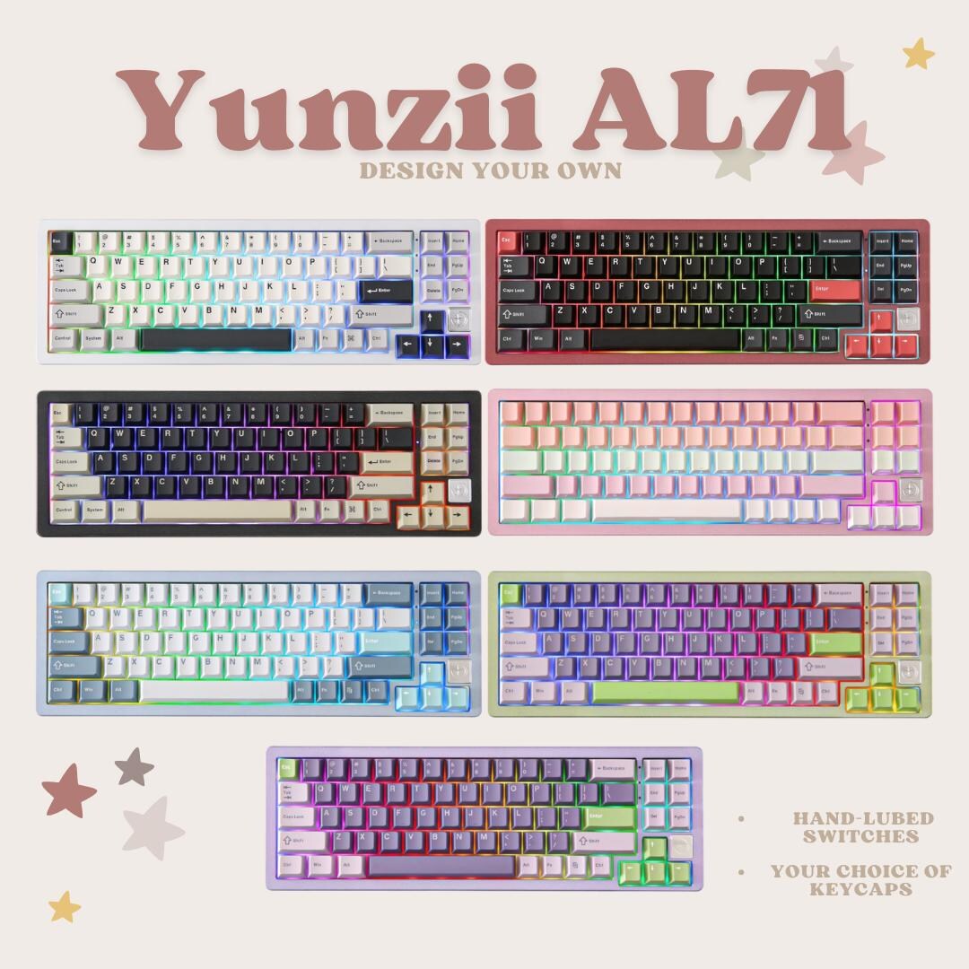 Create Your Own YUNZII AL71: Custom Keyboard W/ Your Choice of Switches ...