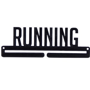 Running Marathon Race Sports Medal Display Rack Hanger Holder for Wall - Holds Medals, Lanyards, Ribbons - 8&quot;x2 5/8&quot;x3/16&quot;