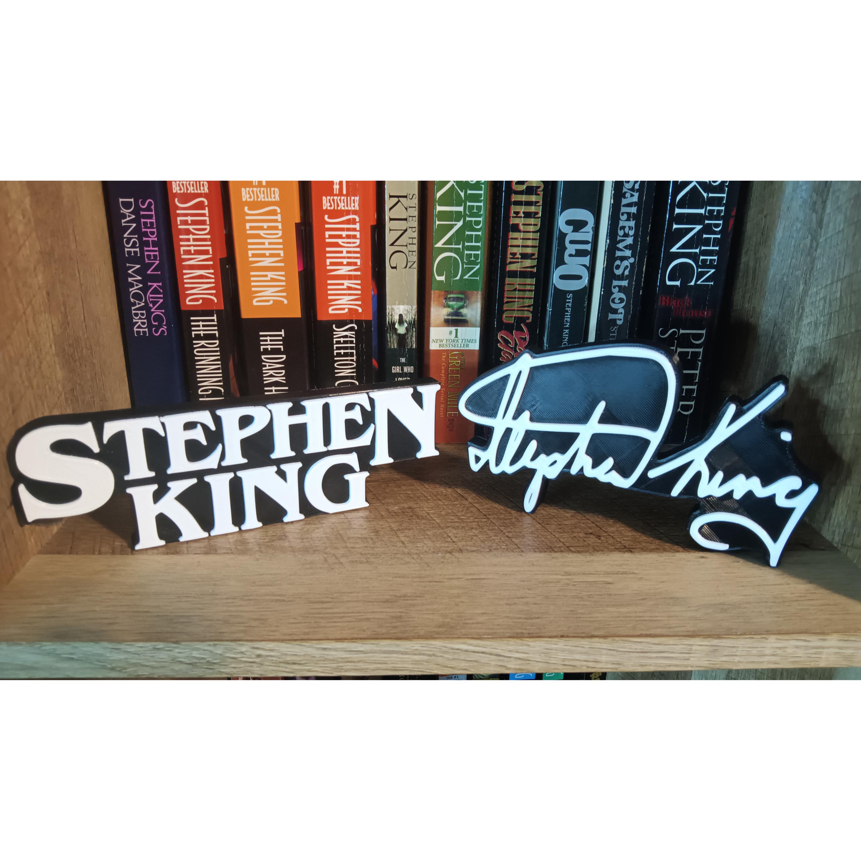 Plaque émaillée Stephen King - Décoration Murale Pour Fan - État Neuf