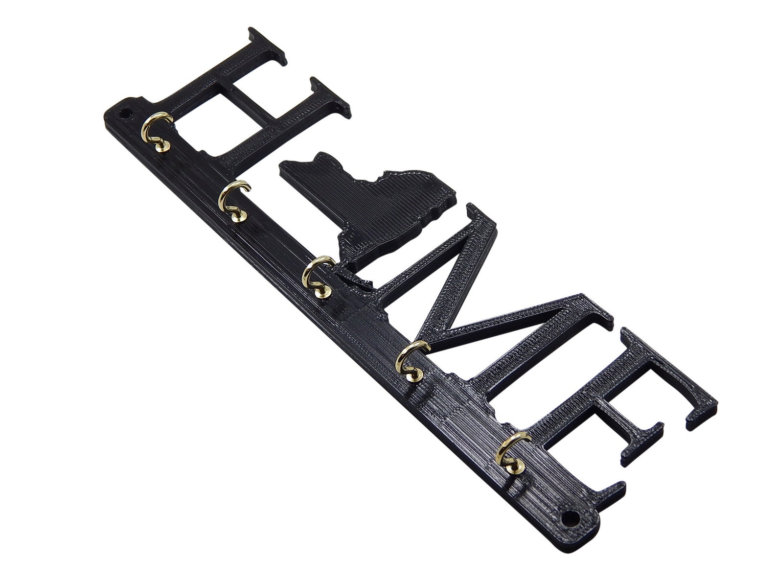 State Key Rack New York Home State Shape Key Holder Hanger Rack Housewarming Realtor ...