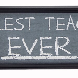 Coolest Teacher Ever Teacher Gift Chalkboard Chalk Classroom Sign Shelf ...