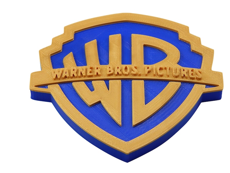 Warner Brothers Pictures WB Bros Movie Studio Logo Wall Sign Plaque ...