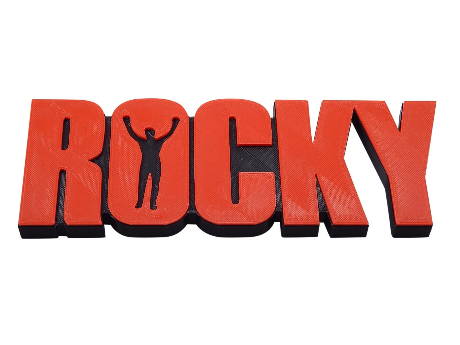 Rocky 3D Movie Logo Sign Display - Wall Desk Shelf Art 8