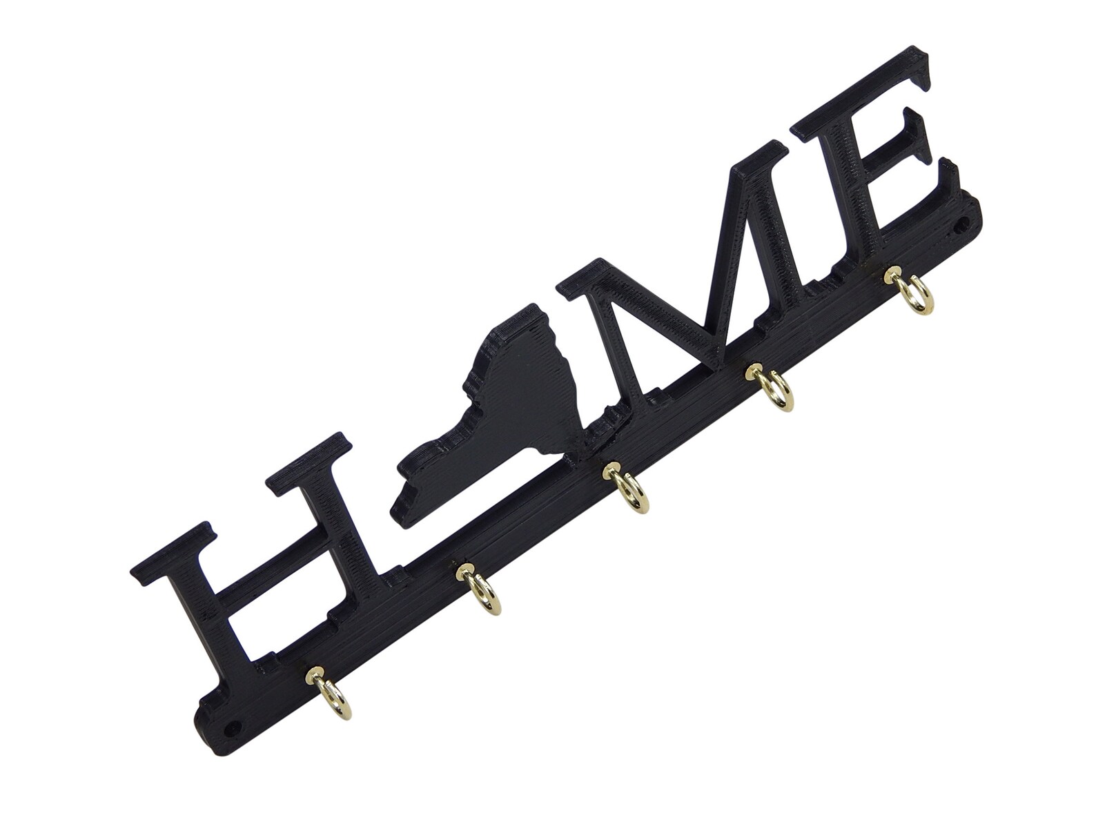 State Key Rack New York Home State Shape Key Holder Hanger Rack Housewarming Realtor ...