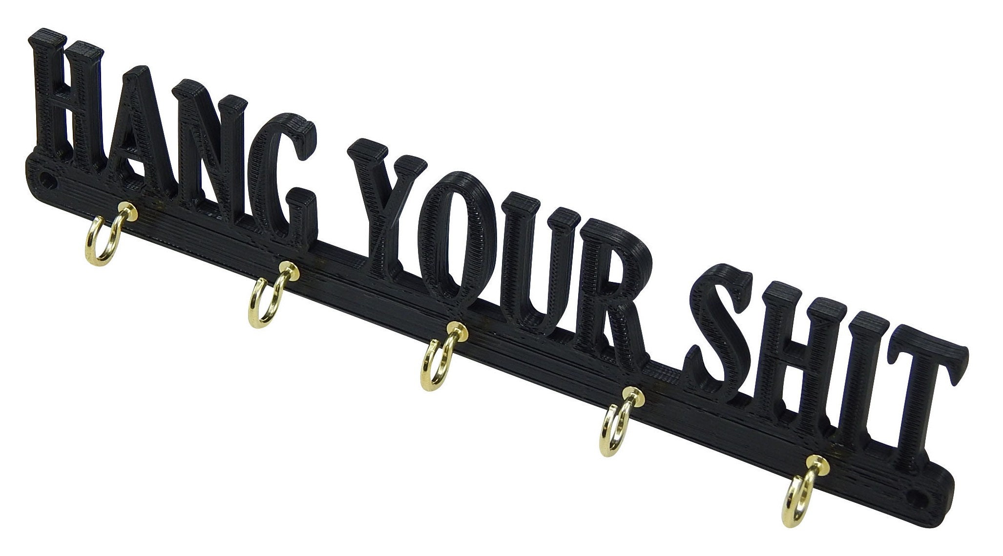 Key Ring Racks Funny Hang Your Shit Funny Wall Key Rack Holder Hanger Entryway Organization ...