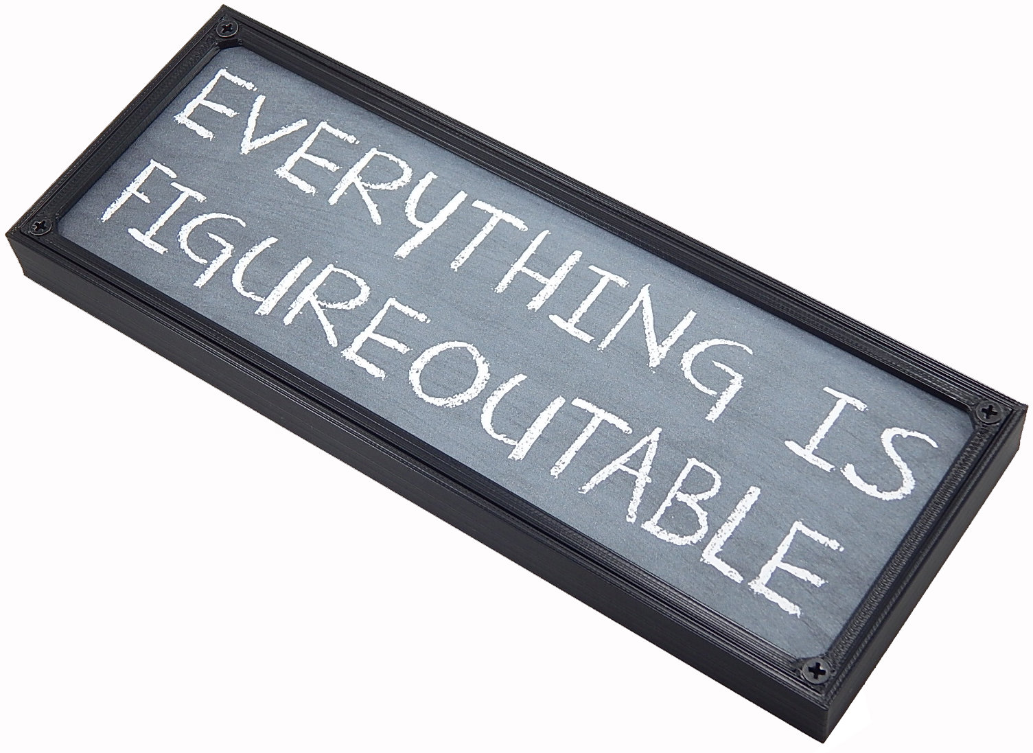 Everything is Figureoutable Math Teacher Chalkboard Chalk Classroom ...