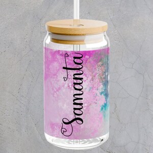 sipper glass, personalized, colorful, gift glass, Valentines day, birthday, gifts for her, gift for kids, birthday gift