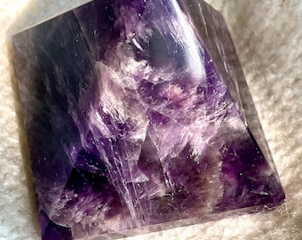 Natural Amethyst Pyramid: Healing Crystal, Spiritual Decor