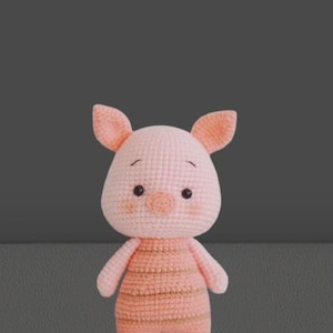 Piglet Crochet Pattern – Cute Pig Amigurumi Toy DIY – Kawaii Pig Crochet Plushie – Beginner Friendly PDF Pattern – English Instructions