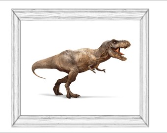 T-Rex 2 Tyrannosaurus Rex Dinosaur Printable Wall Art Digital Download