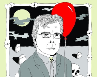 Stephen King print - 8x10