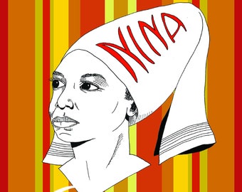 Nina Simone print - 8x10