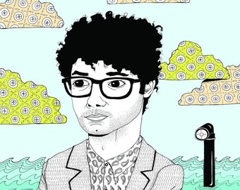 Richard Ayoade print - 8x10"