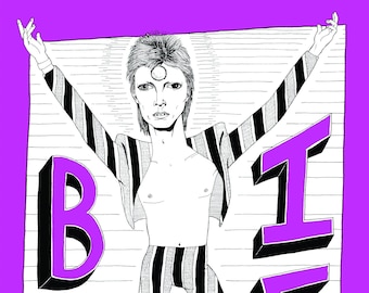 David Bowie 8x10" print