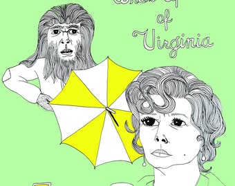 Who's Afraid of Virginia TEEN Wolf? illustration - 8x10 print